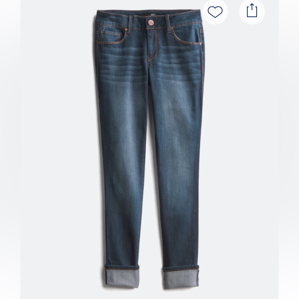 Dark denim jeans